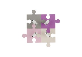 Sieninis/lubinis šviestuvas PUZZLE IV ROSSE